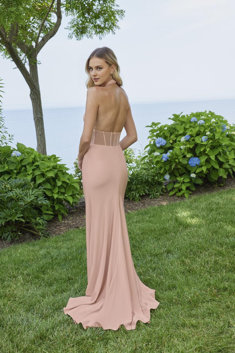 Formal Wear Dresses Corset/Sheath Halter Sleeveless Prom Dress Off-the-Shoulder Backless Floor Length With Slit Prom Dress Prom Dresses Stores